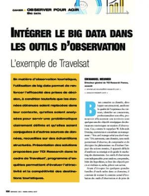 Intégrer le big data dans les outils d’observation. L’exemple de Travelsat