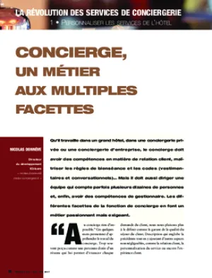 Concierge, un métier aux multiples facettes