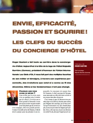 Envie, efficacité, passion et sourire ! Les clefs du succès du concierge d’hôtel