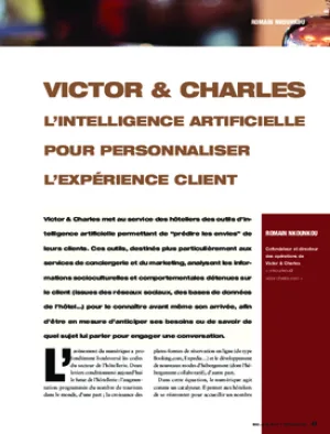 Victor & Charles. L’intelligence artificielle pour personnaliser l’expérience client