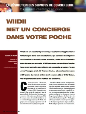 Wiidii met un concierge dans votre poche