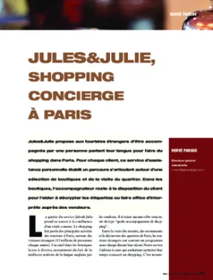 Jules&Julie, shopping concierge à Paris