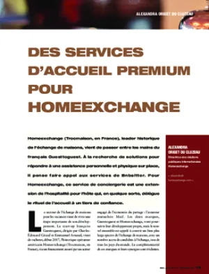 Des services d’accueil premium pour Homeexchange