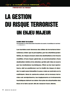La gestion du risque terroriste. Un enjeu majeur