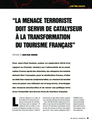 "La menace terroriste doit servir de catalyseur à la transformation du tourisme français"