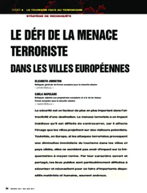 Le défi de la menace terroriste dans les villes européennes