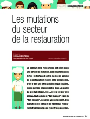 Les mutations du secteur de la restauration