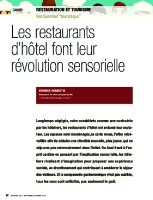 Les restaurants d’hôtel font leur révolution sensorielle