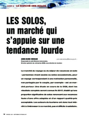 Les solos, un marché qui s’appuie sur une tendance lourde