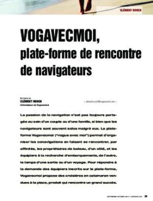 Vogavecmoi, plate-forme de rencontre de navigateurs