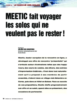 Meetic fait voyager les solos qui ne veulent pas le rester !