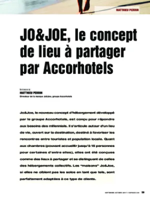 Jo&Joe, le concept de lieu à partager par Accorhotels