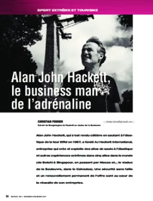 Alan John Hackett, le business man de l’adrénaline
