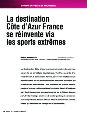 La destination Côte d’Azur France se réinvente via les sports extrêmes