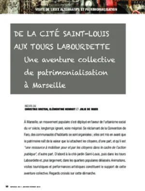 De la cité Saint-Louis aux tours Labourdette. Une aventure collective de patrimonialisation à Marseille