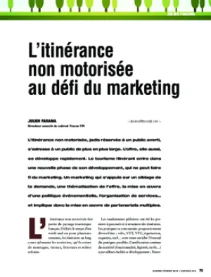 L’itinérance non motorisée au défi du marketing