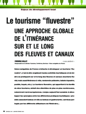 Le tourisme “fluvestre”. Une approche globale de l’itinérance sur et le long des fleuves et canaux