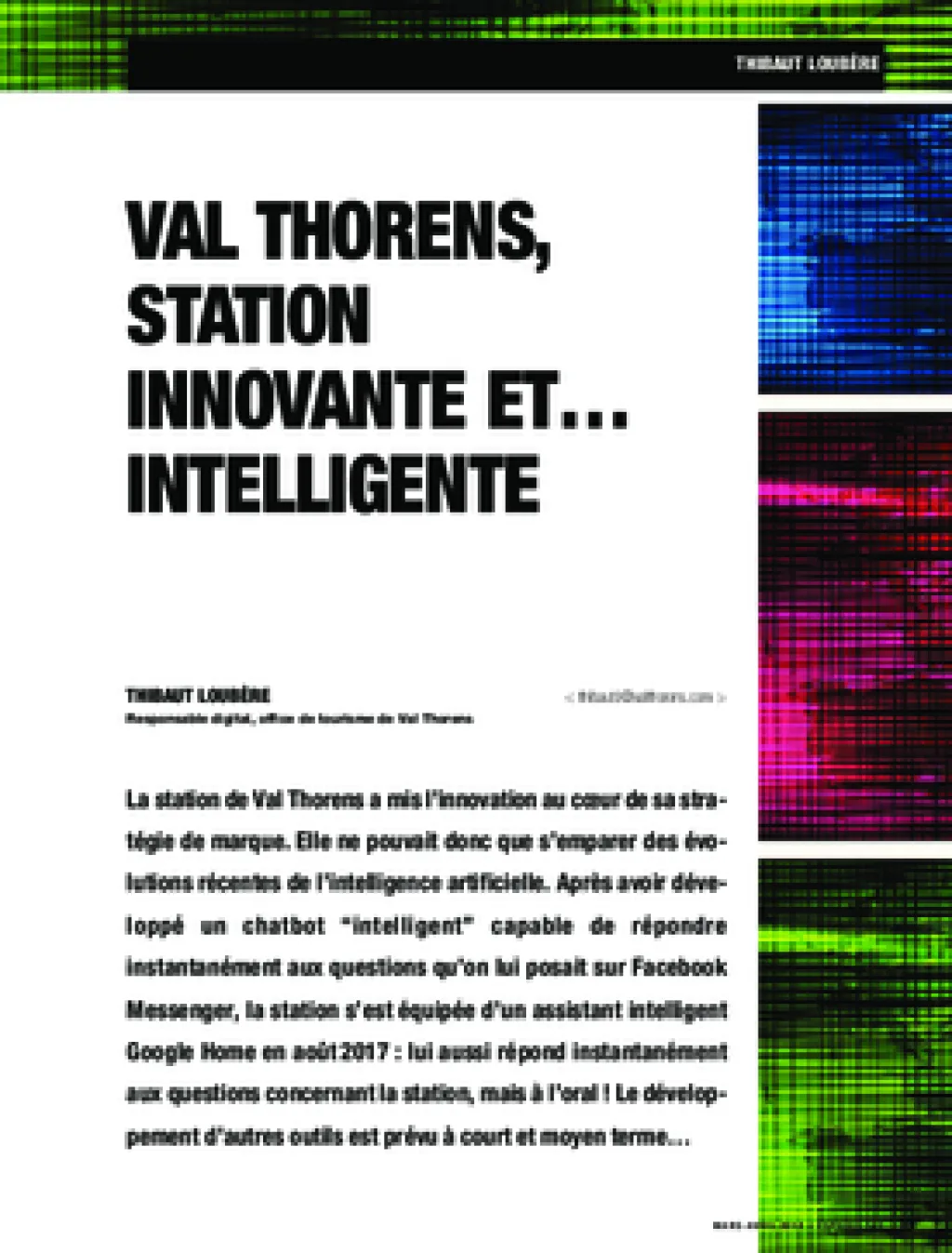 Val Thorens, station innovante et… intelligente