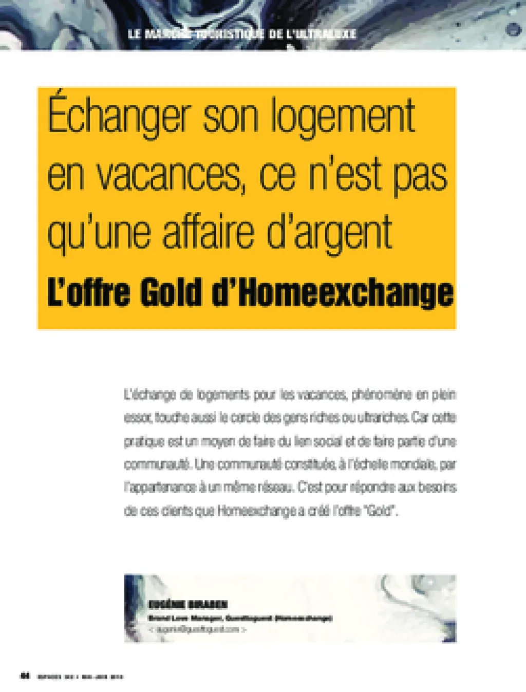 Échanger son logement en vacances, ce n’est pas qu’une affaire d’argent. L’offre Gold d’Homeexchange