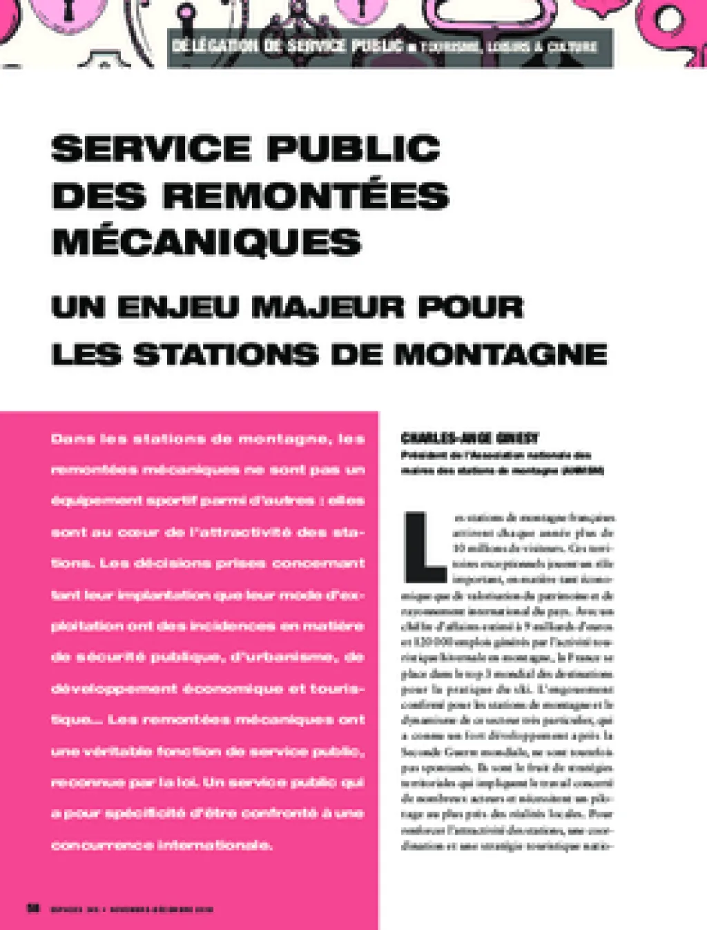Service public des remontées mécaniques. Un enjeu majeur pour les stations de montagne