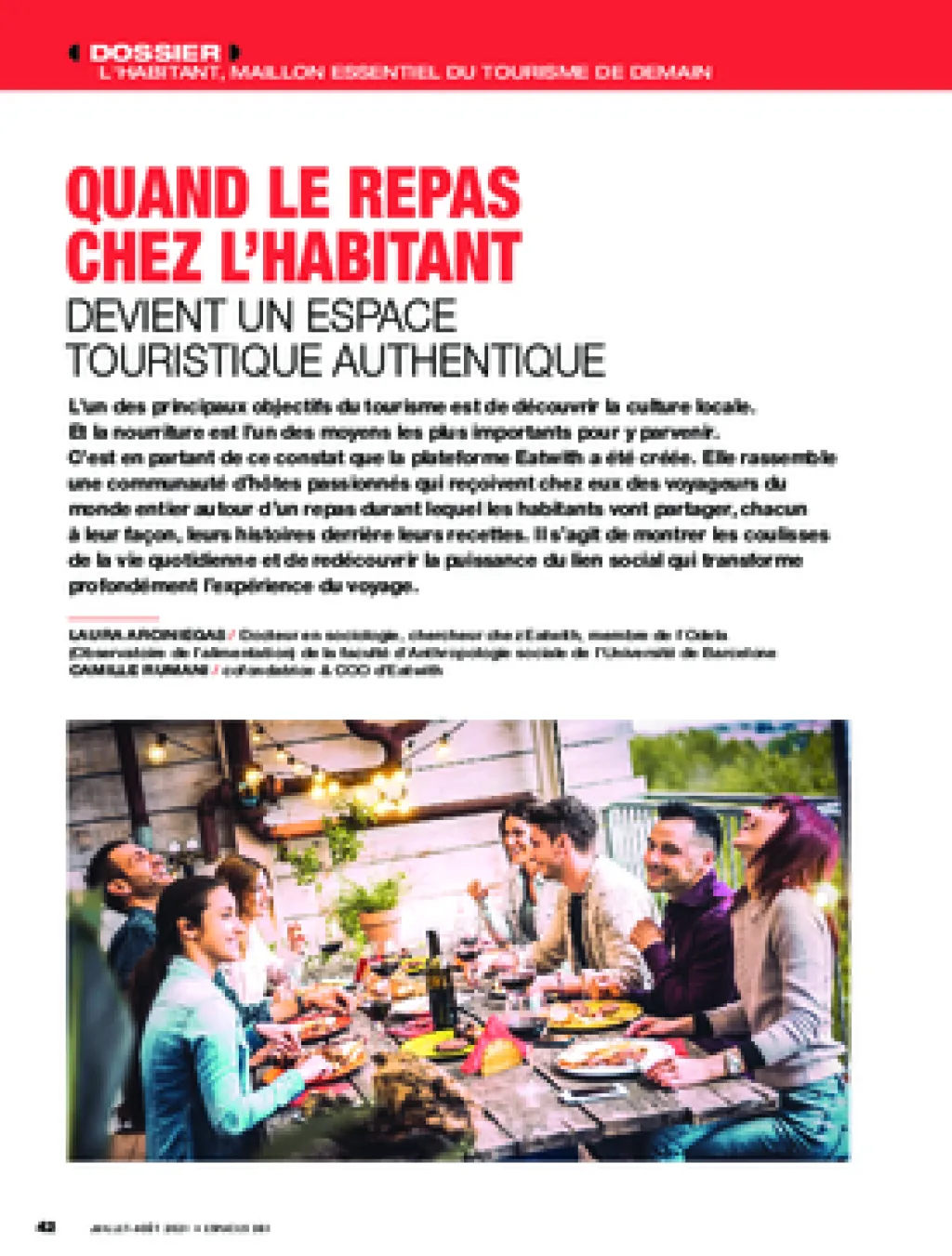 Quand le repas chez l’habitant devient un espace touristique authentique