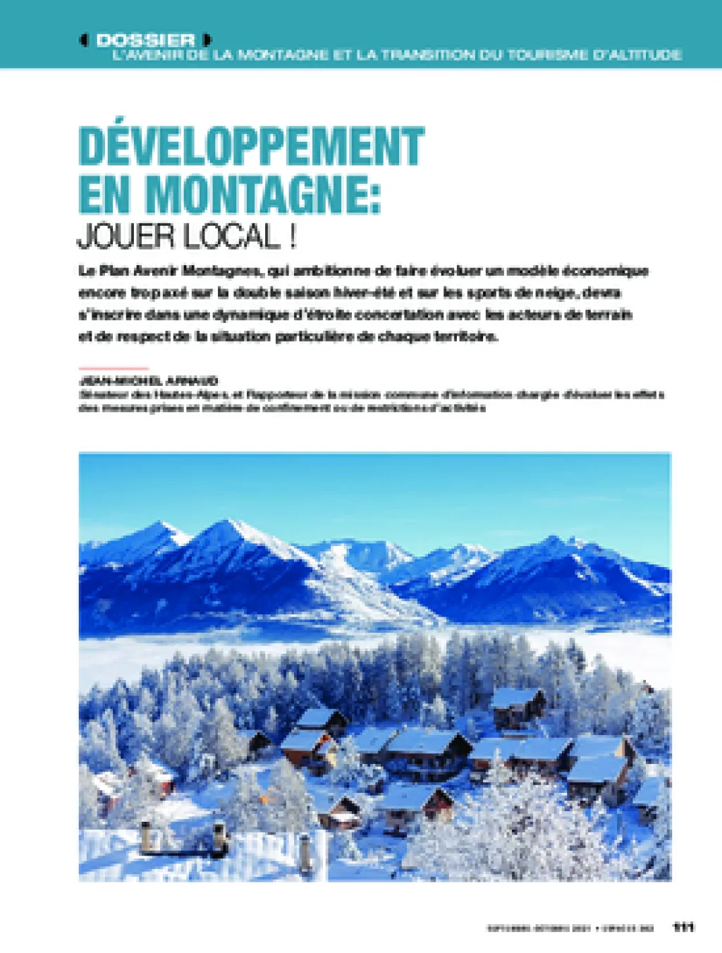 Développement en montagne : jouer local !