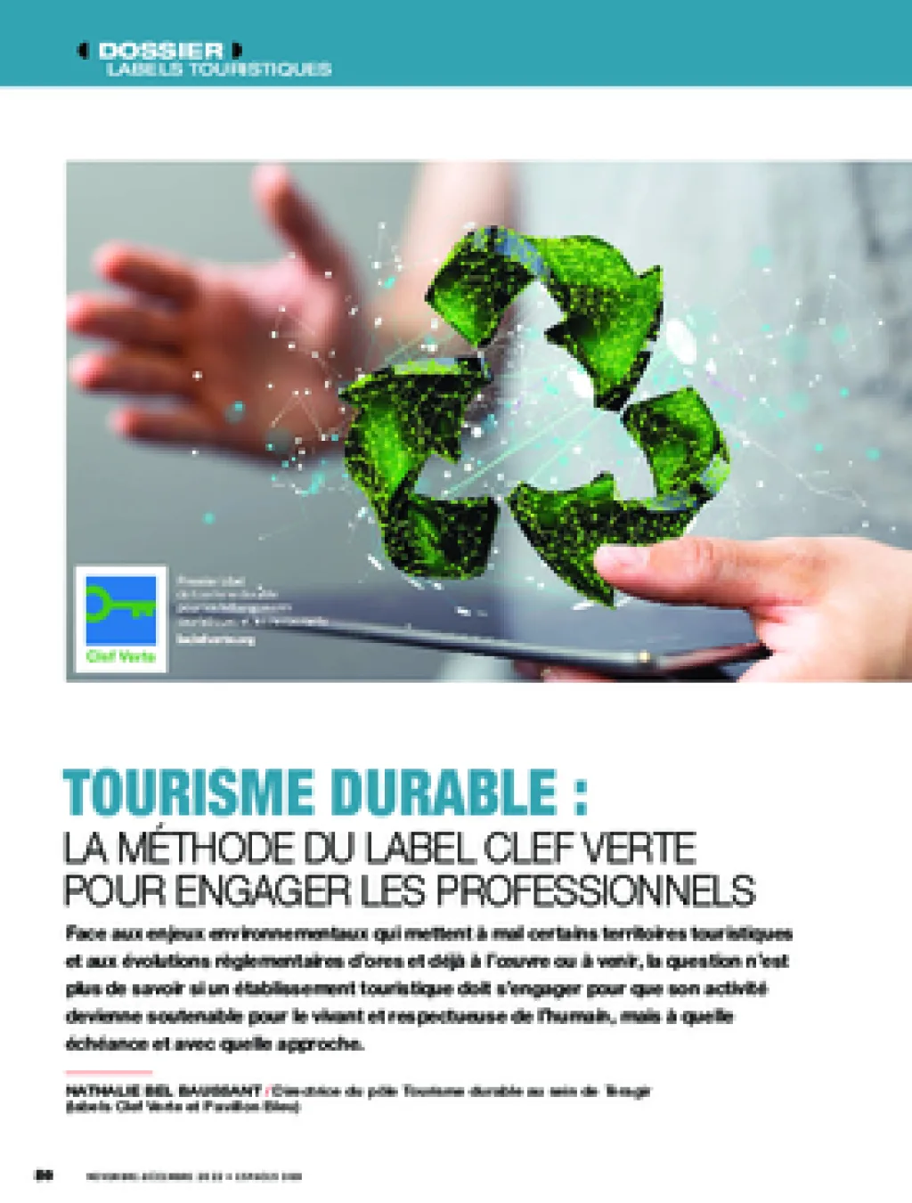 Tourisme durable : la méthode du label clef verte pour engager les professionnels