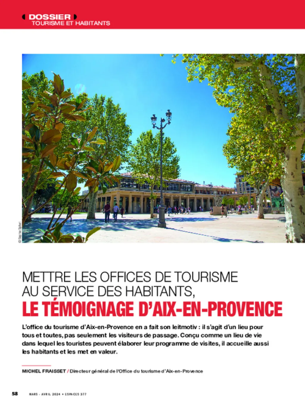 Mettre les offices de tourisme au service des habitants, le témoignage d’Aix-en-Provence