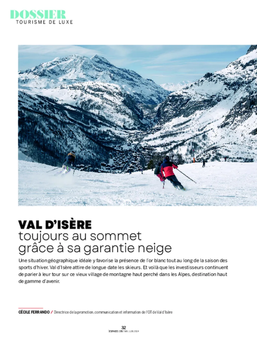 Val d’Isère toujours au sommet grâce à sa garantie neige