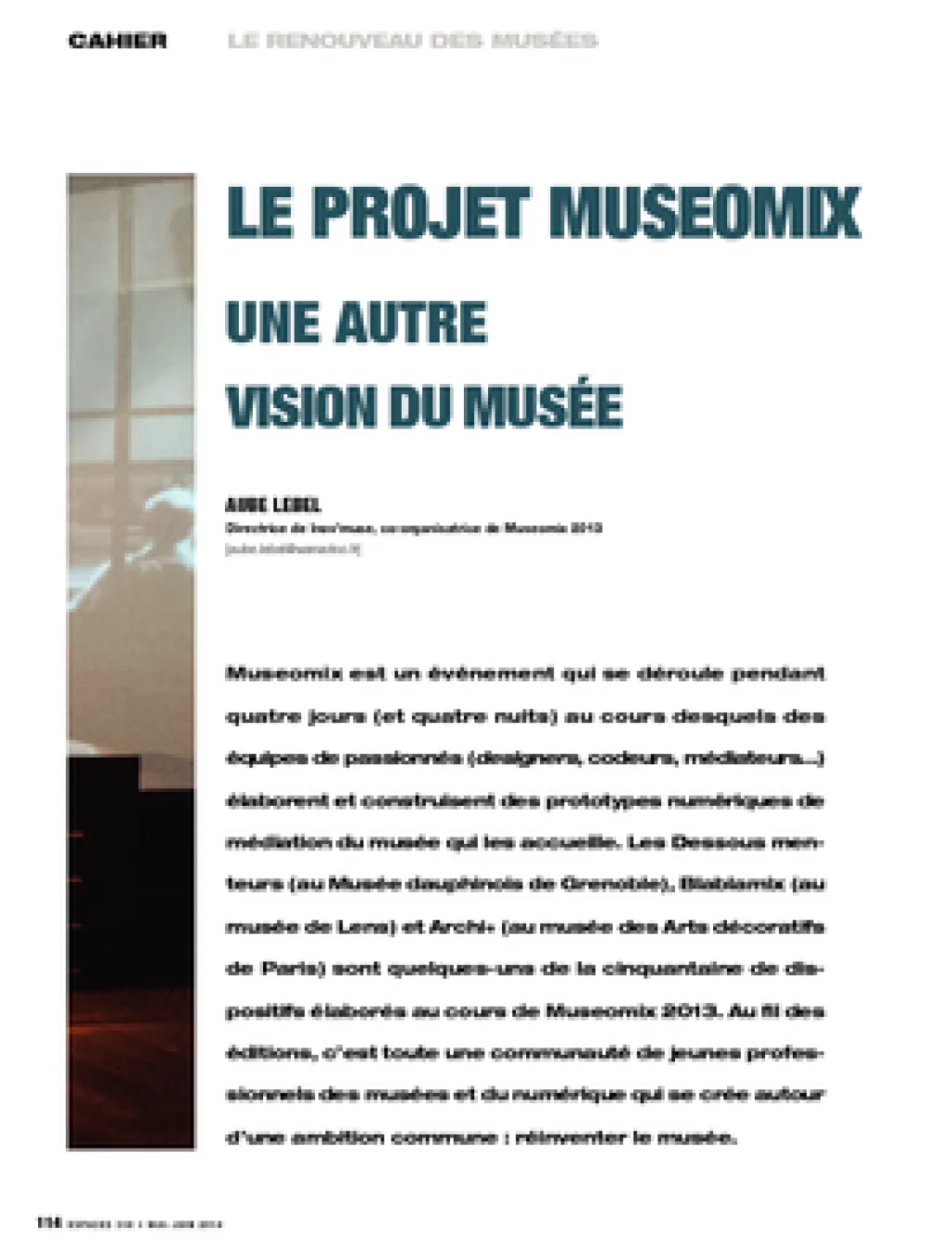 Le projet Museomix. Une autre vision du musée