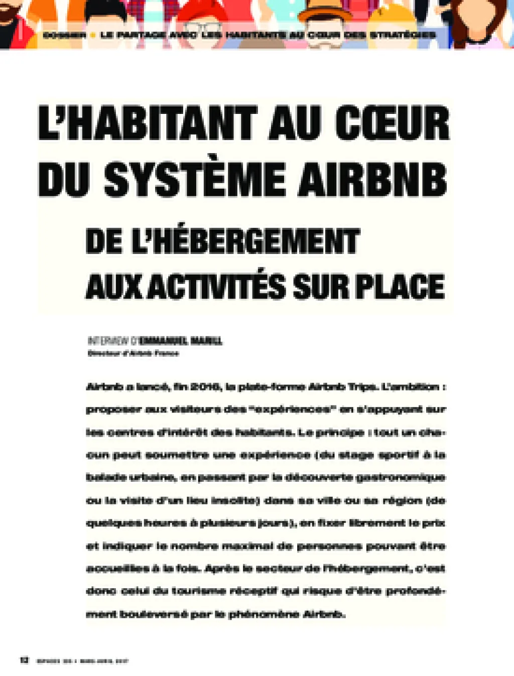 L’habitant au cœur du système Airbnb. De l’hébergement aux activités sur place