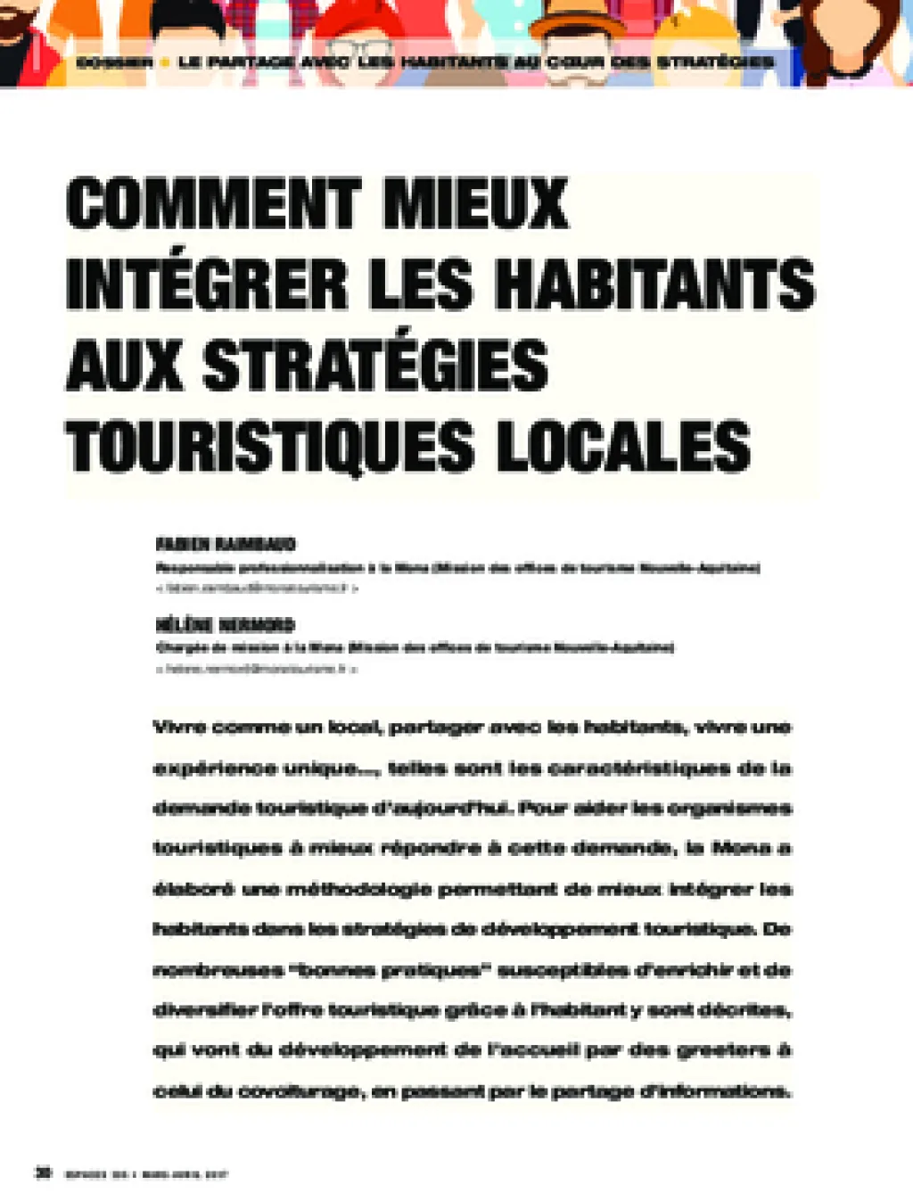 Comment mieux intégrer les habitants aux stratégies touristiques locales