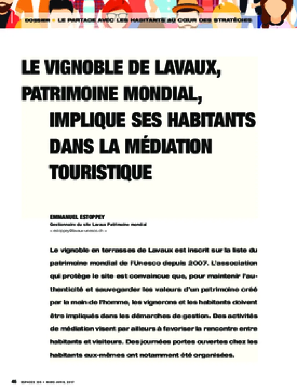 Le vignoble de Lavaux, patrimoine mondial, implique ses habitants dans la médiation touristique